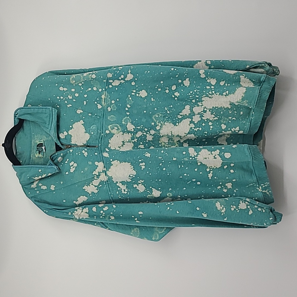 Vintage The North Face destroyed bleach Dyed sweatshirt XL